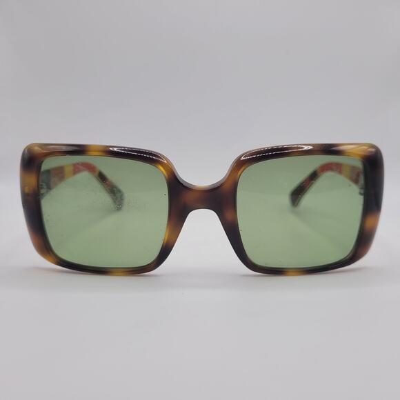 Kate Spade Sunglasses Womens Green Square Tortoise Shell Katherine Italy - Picture 1 of 6